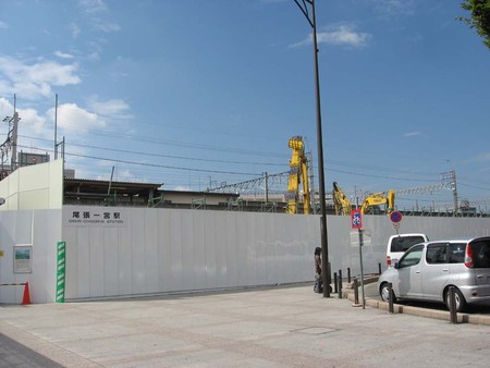 跡形もなくなった尾張一宮駅ビル