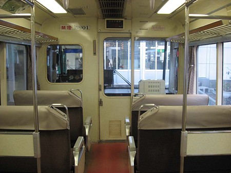 運行記録装置が設置された5701F展望席