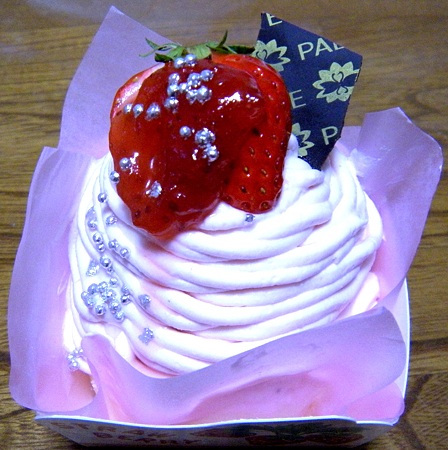 いちごのモンブラン