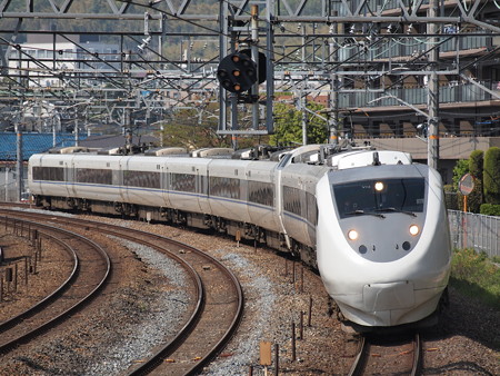681系特急サンダーバード 東海道本線サントリーカーブ
