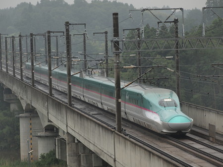 E5系はやぶさ 東北新幹線郡山~福島