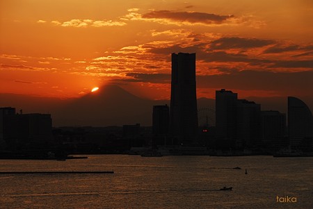富士落陽