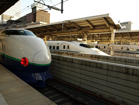 ２００系と７００系（東京駅）