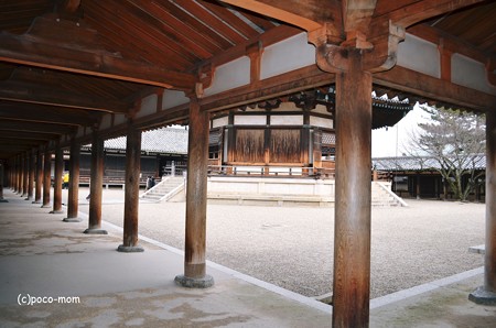 法隆寺東院夢殿回廊2014年02月10日_DSC_0363