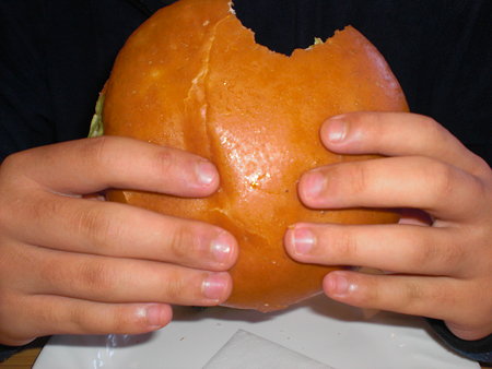 ハンバーガーの大きさ
