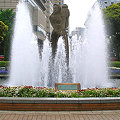 横浜山下公園　女神と噴水