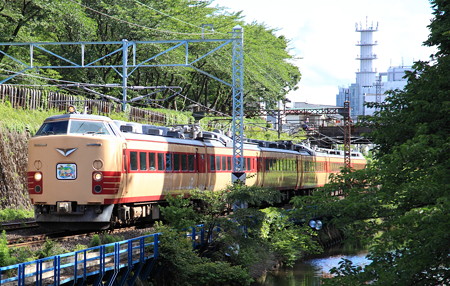 485系仙山線さくらんぼ号霞城公園２