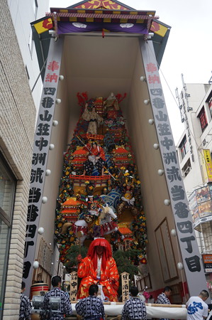 04 2014年 博多祇園山笠 飾り山笠 奮戦本能寺と舁き山 猩々酒宴壽 中洲流 (8)