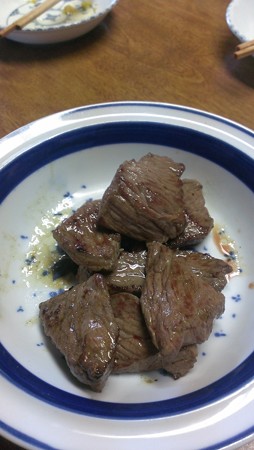 ダチョウの焼肉