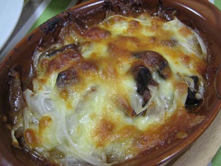 鴨肝のチーズ焼き