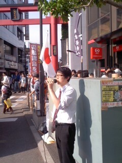 野田誠代表(5月4日、鎌倉保守の会)