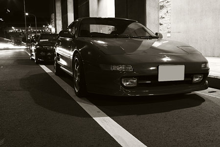 ライトの流れを、